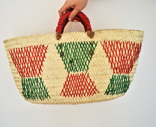 Woven fresh market bag, Wahat wicker summer bag