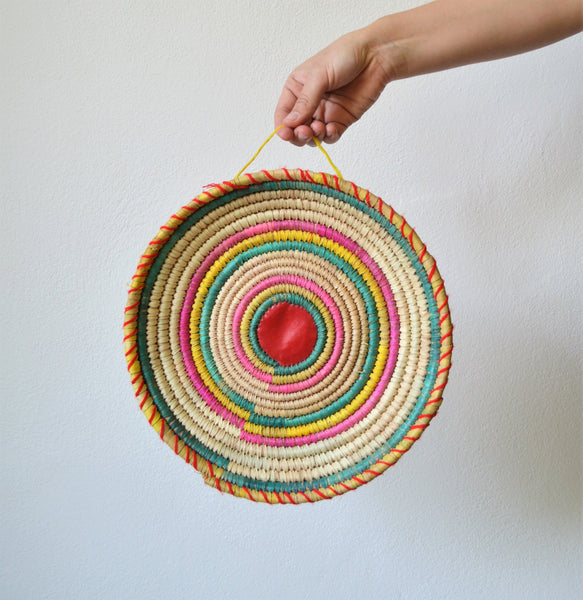 Handwoven decor basket, Handmade African basket