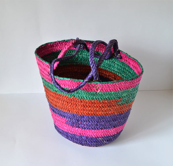 Purple basket bag JUDE, Shopper bag