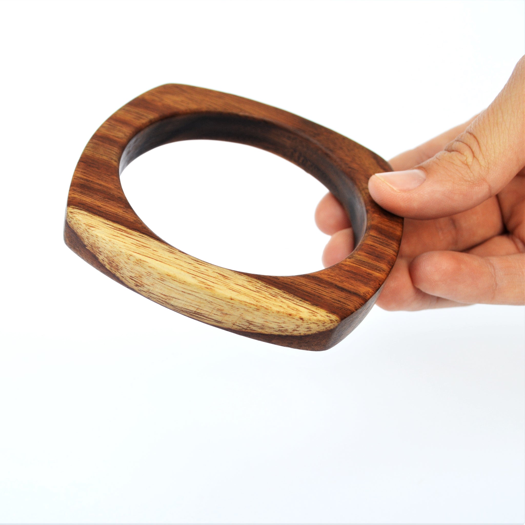 Wooden cuff bangle