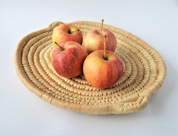 Egyptian woven fruit tray, Panier Africain