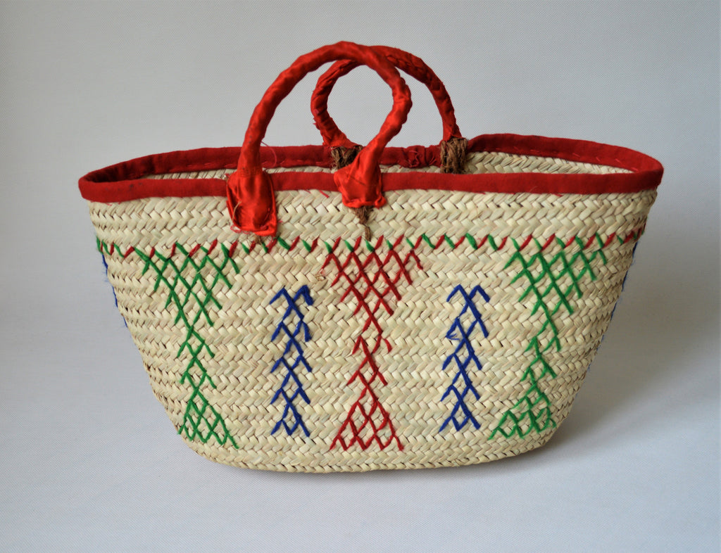 Moroccan Woven Market Basket