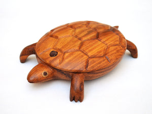 Hand-carved Turtle jewelry box  from Egypt