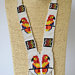 Parrot white beaded necklace