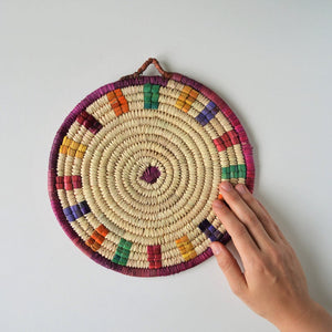 Woven trivet and wall decor