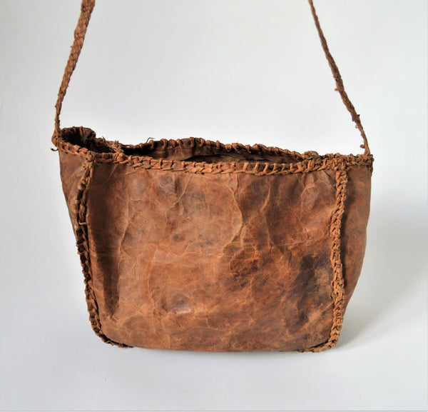 Desert Ethnic leather bag, Goat leather Tribal Style
