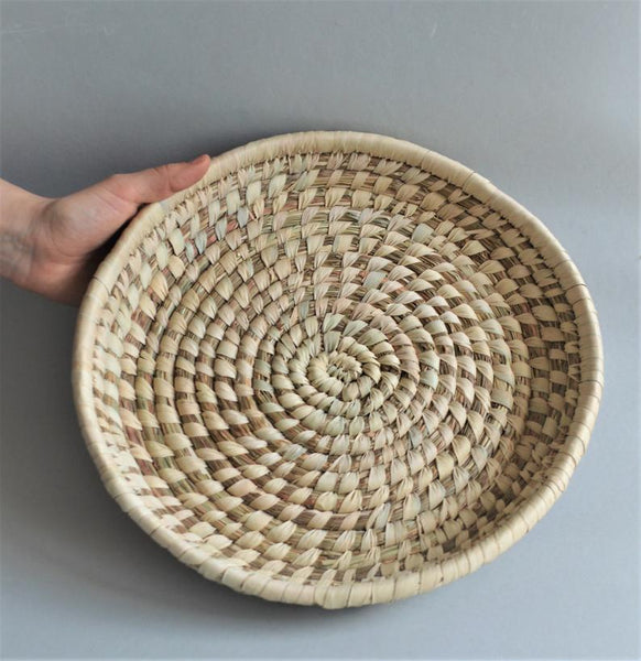 Egyptian Traditional Basket Palm leaf & Halfa grass